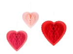 Picture of Paper Honeycomb decoration Heart mix 3 pcs.