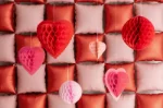 Picture of Paper Honeycomb decoration Heart mix 3 pcs.