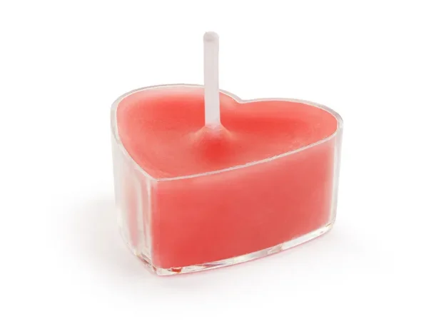 Κεράκια ρεσώ σε σχήμα καρδιάς (10τμχ)