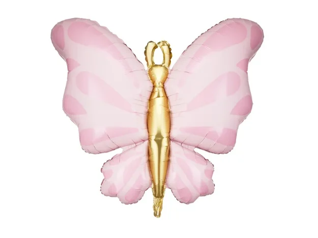 Picture of Foil balloon - Butterfly in pink colour