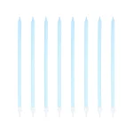 Κεράκια για τούρτα ψηλά - Γαλάζια (8τμχ)