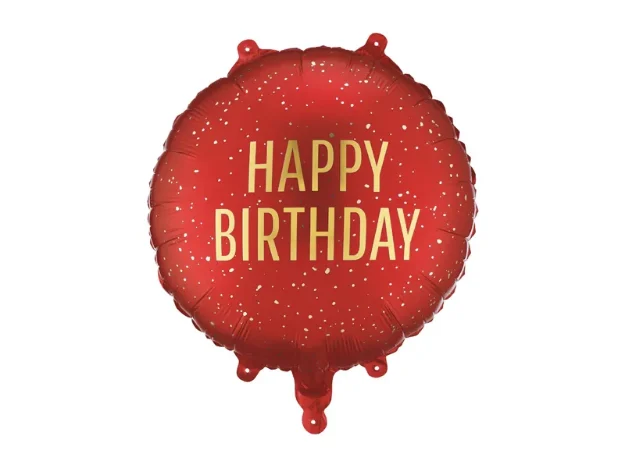 Picture of Foil balloon Ηappy birthday red