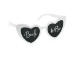 Picture of White heart-shaped glasses Bride to be