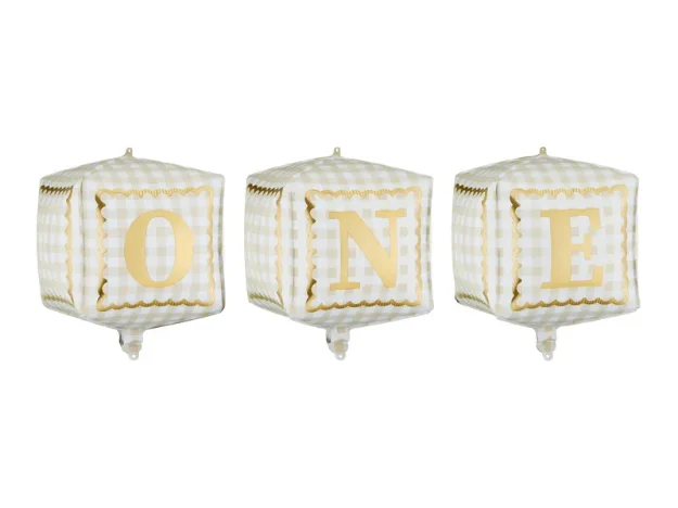 Μπαλόνι foil κύβοι - One (3τμχ)