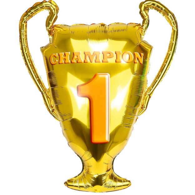 Picture of Foil Balloon Trophy gold