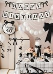 Γιρλάντα Happy Birthday με σημαιάκια και φιόγκους