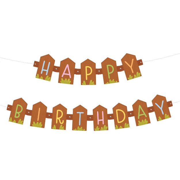 Γιρλάντα - Happy birthday φάρμα