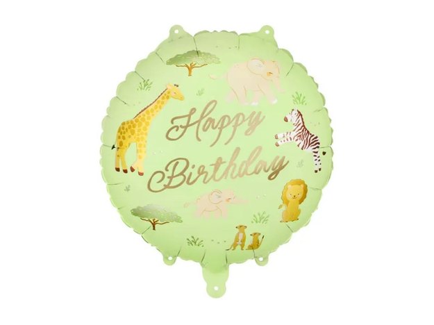 Μπαλόνι Foil Happy Birthday - Σαφάρι